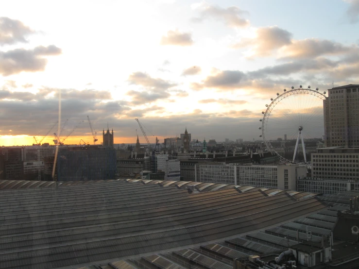 an image of london taken from the roof of a building