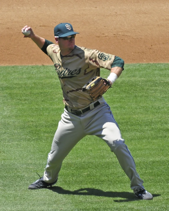 a baseball player throwing a pitch in the middle of a field