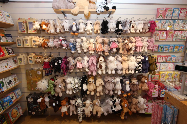 a shop filled with stuffed animals and toys