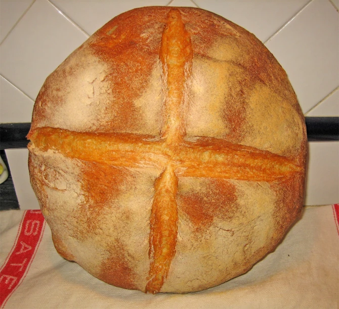 a loaf of bread is shown in the image