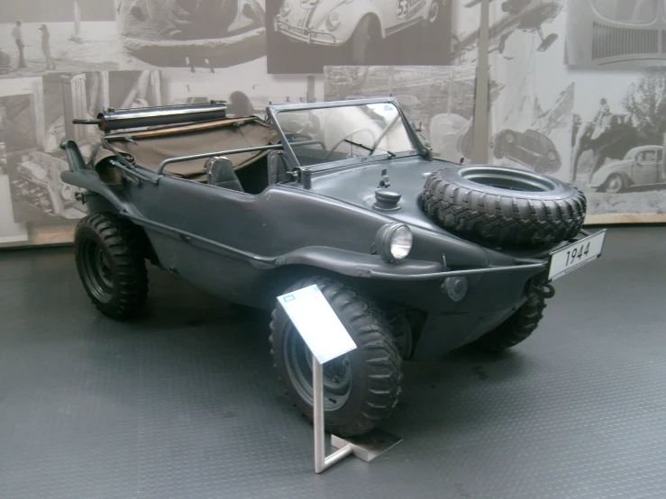 a car made out of a black sports utility vehicle