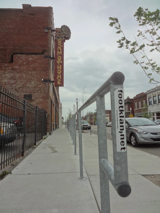 an electric fence sits along the street side