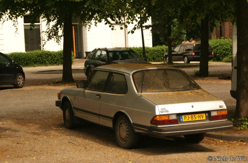 there is a car that is parked on the street