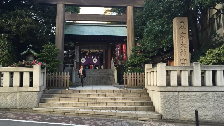 a person stands in front of a door