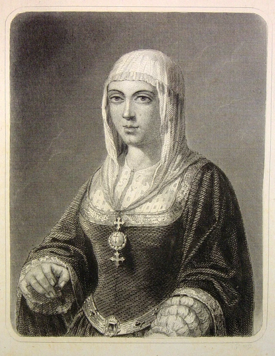 a portrait of an elderly woman in an old style engraving