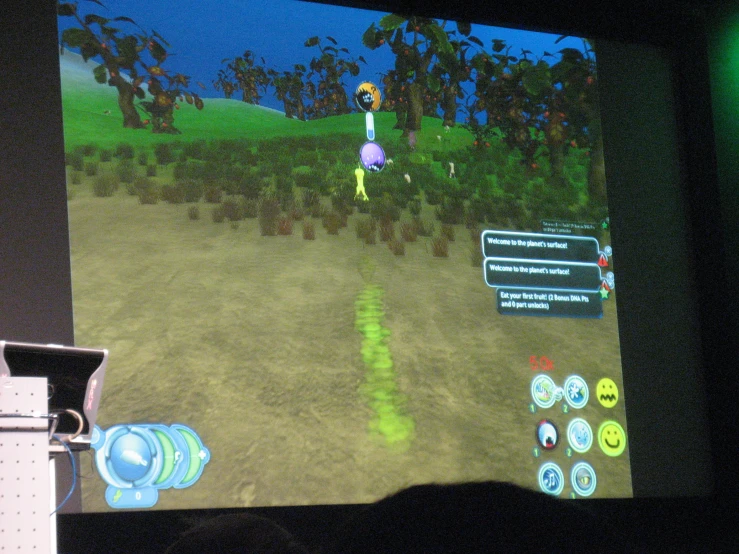 a video game with people walking on the grass