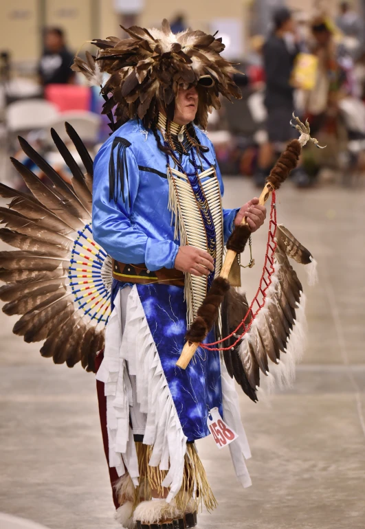 an image of a native american dancer