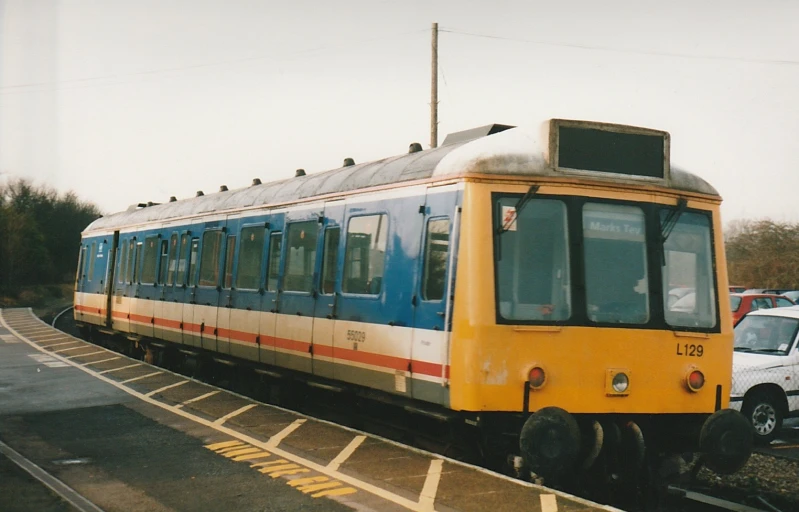 a large long train on a steel track