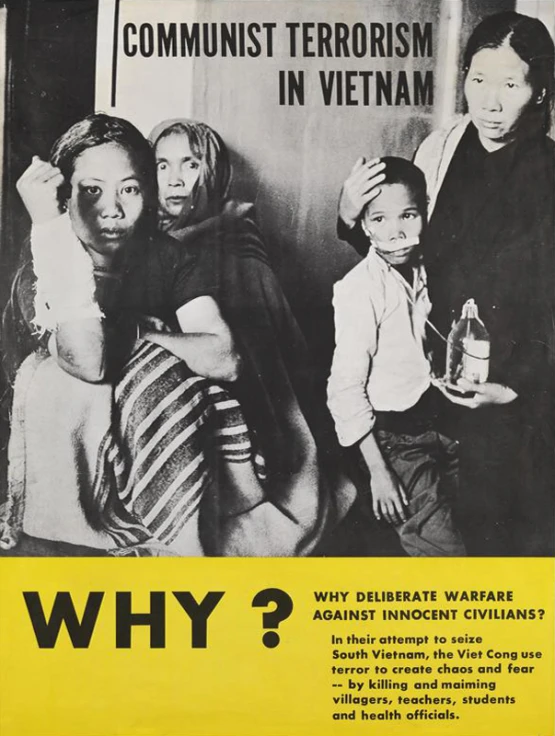 a black and white poster depicting some people in the middle of an anti - war protest