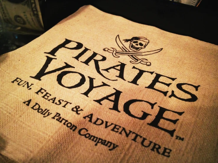 pirates voyage, a fun feast and adventure company towel