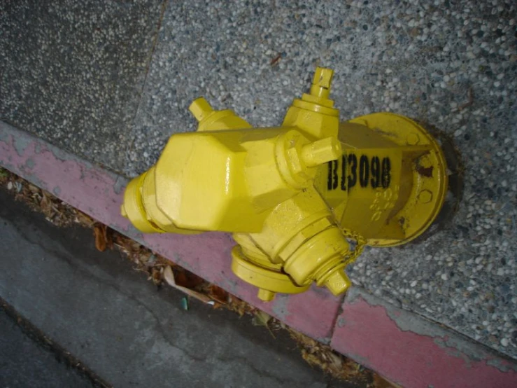 yellow fire hydrant painted with the word blouons