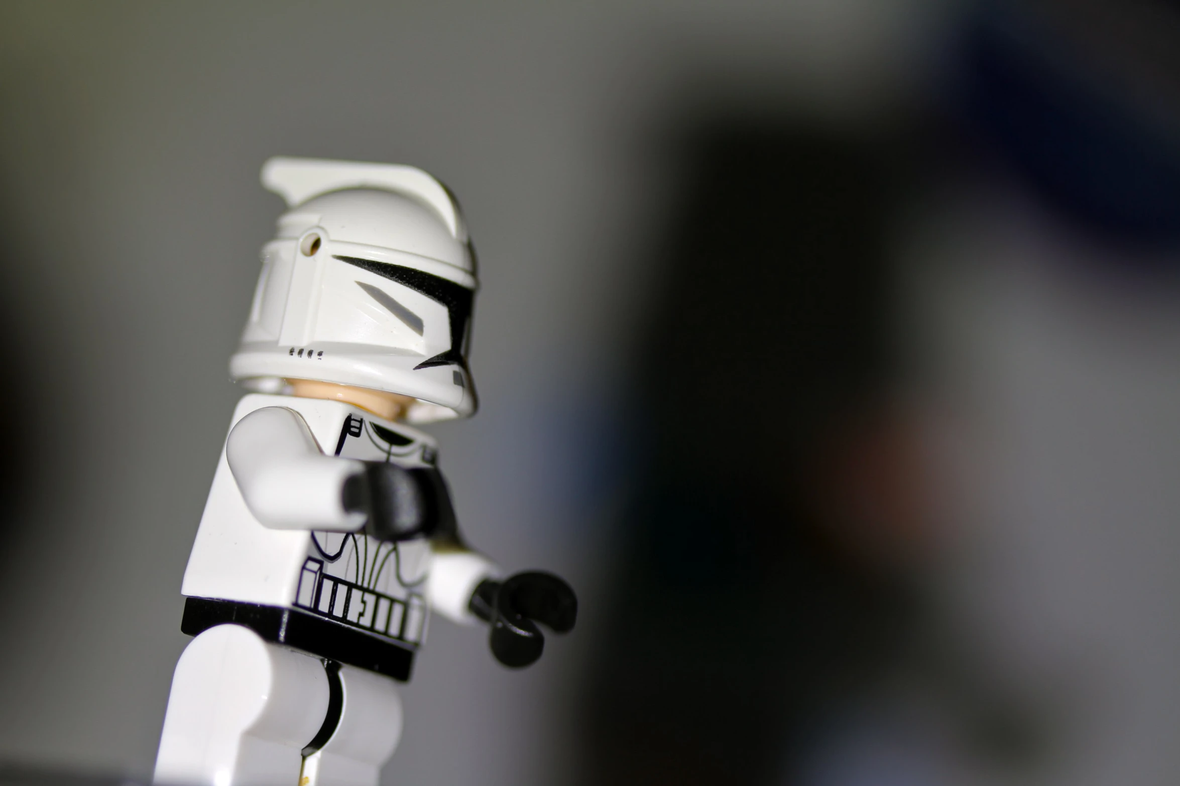 a lego storm trooper has a name on it