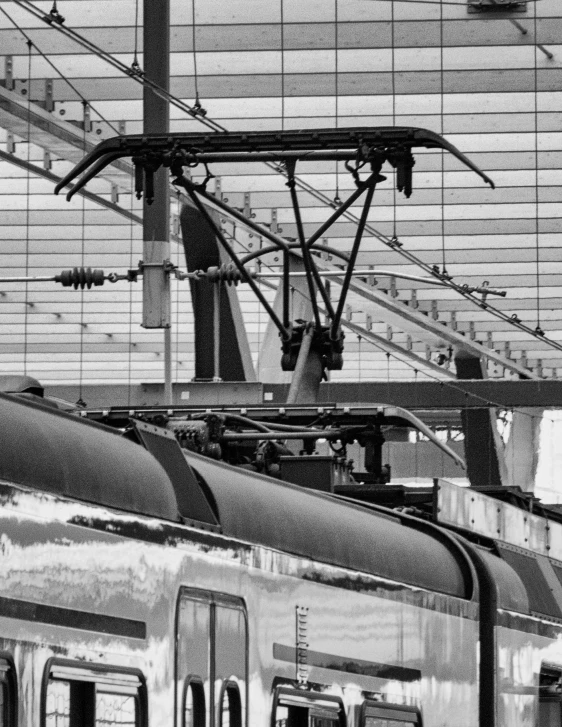 a train is seen in a sepia po