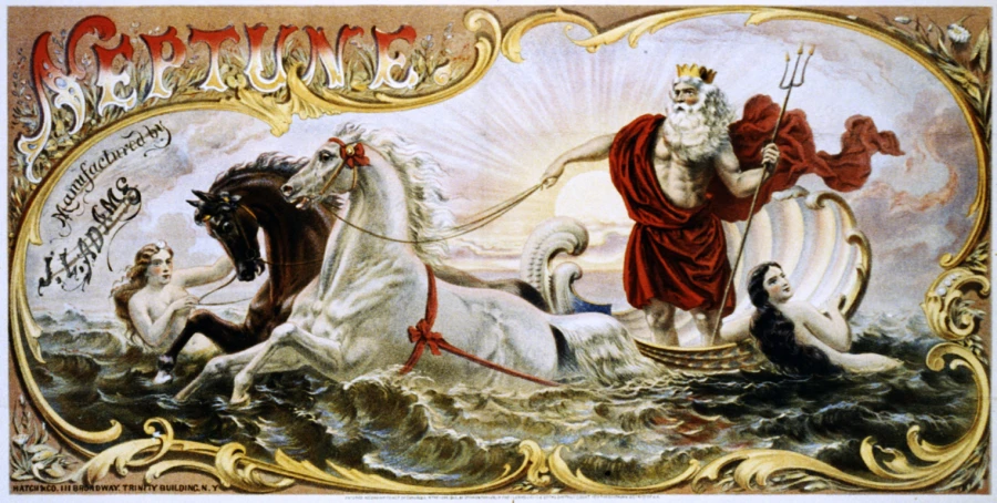 an ornate painting depicting a chariot race with the white horse