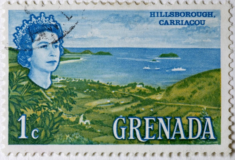 a stamp printed in cuba shows the portrait of a princess