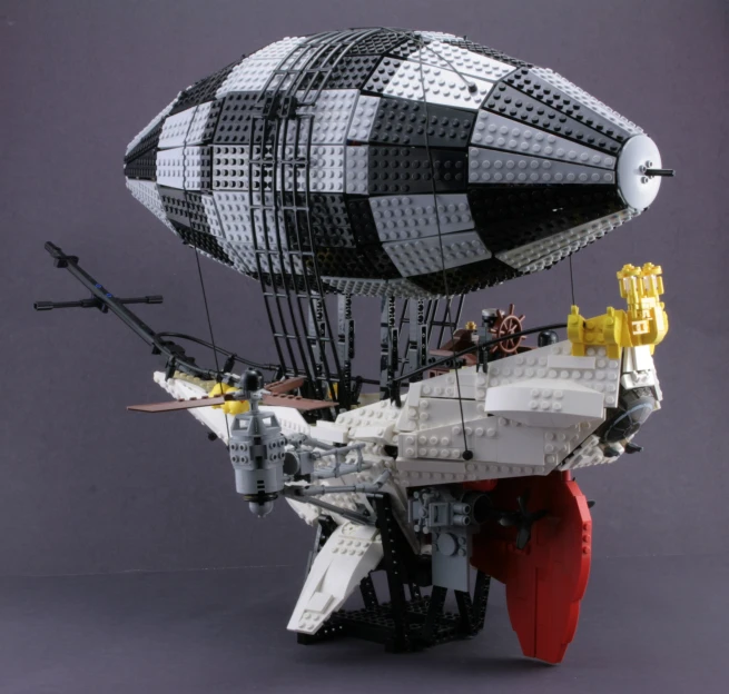 the large lego model is shown as it appears to be constructed out of construction material