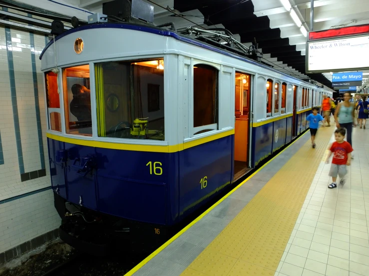 a train is pulled up to the train station