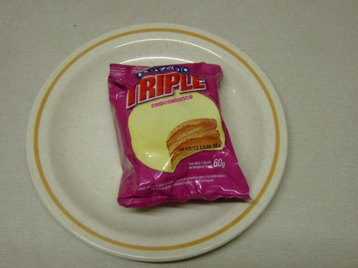 a bag of frito cheese on top of a plate