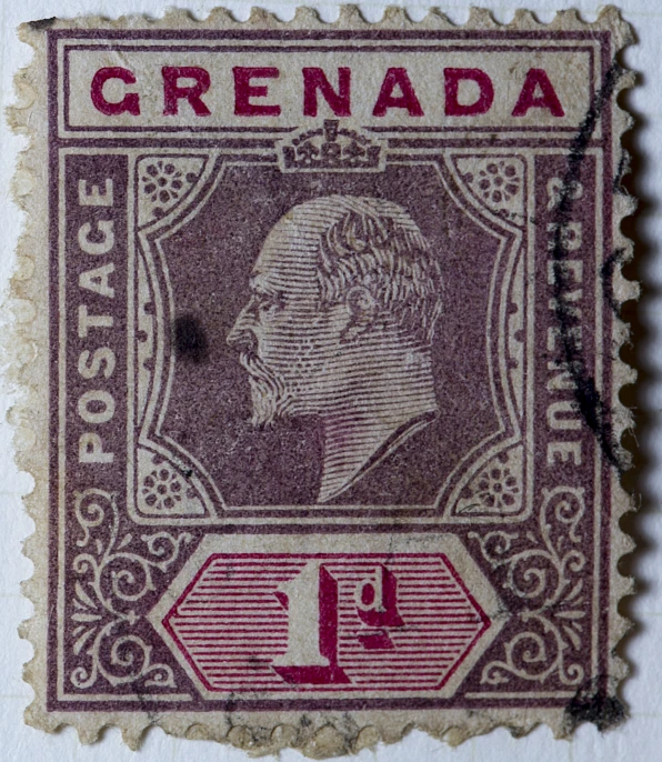 a stamp with the image of a man's face on it