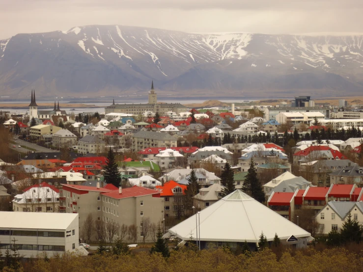 the village is located on the side of a mountain