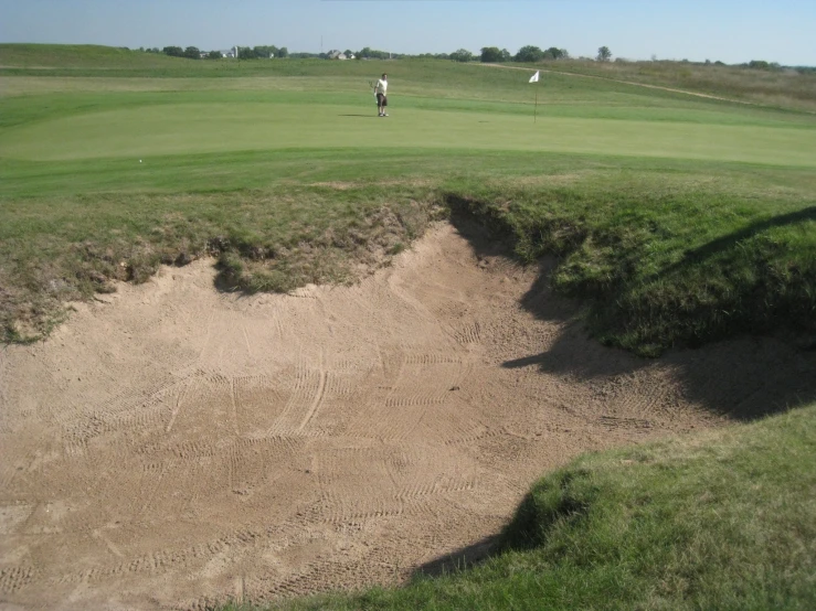 an overview of a golf course at a golf course