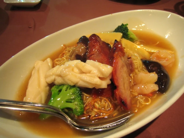 a close up of a plate of food with broccoli