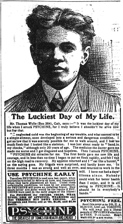 a newspaper clipping with an image of a man