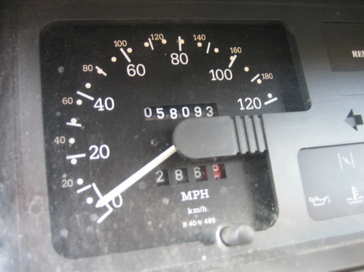 the instrument gauge on a vehicle is very dark