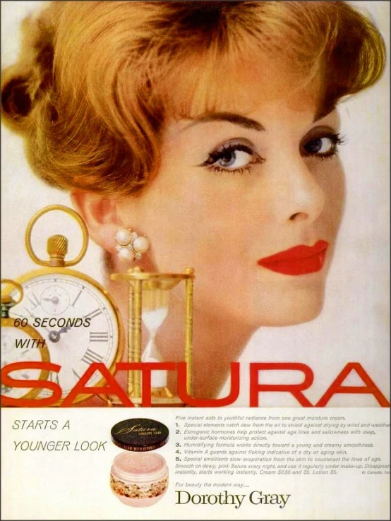 an advertit for an hour cream that is also called sauntra