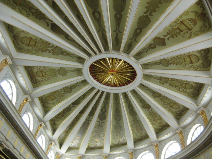 an image of an ornate ceiling of a church