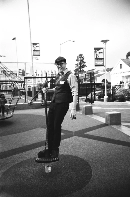 a person on a skate board in the street