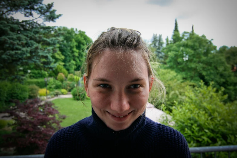 a young woman smiling for the camera