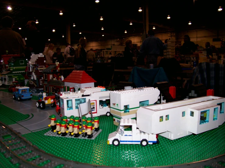 an assortment of legos at a fairground