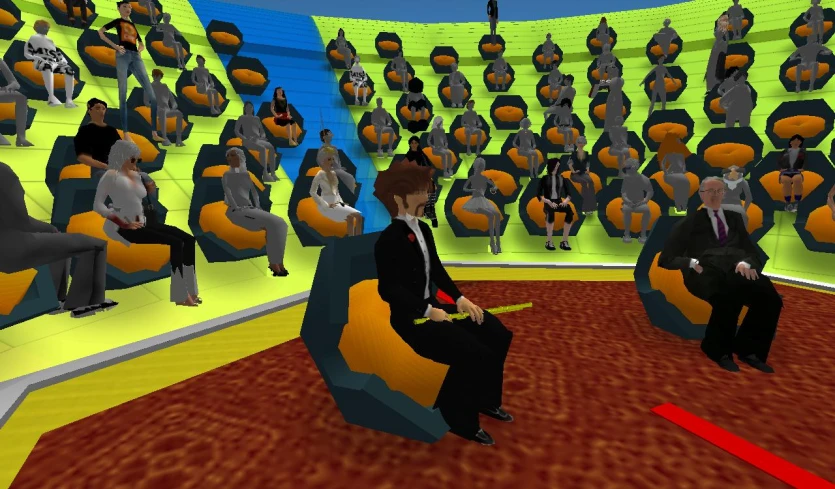 a po of a room with a group of people