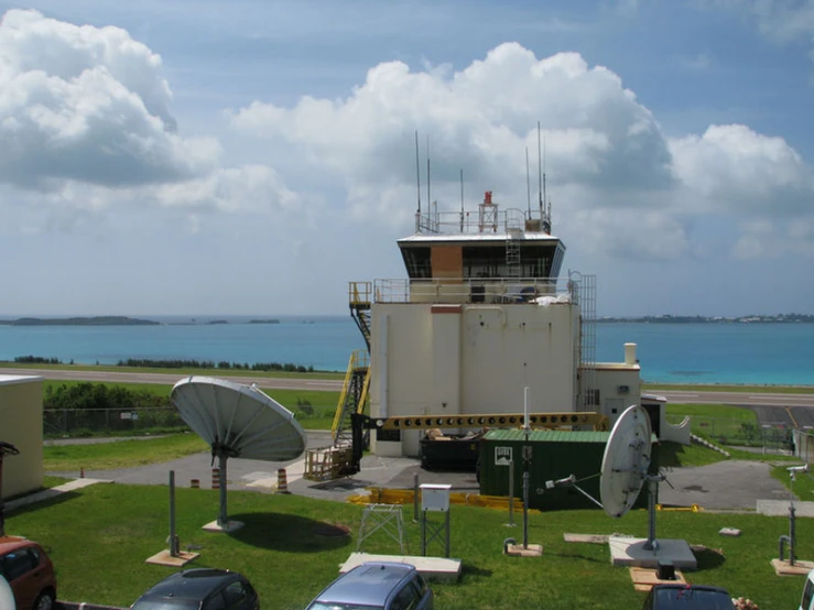 a ferry docked at a large marina