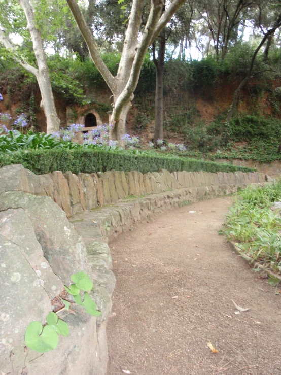 this pathway is constructed in several layers of rocks