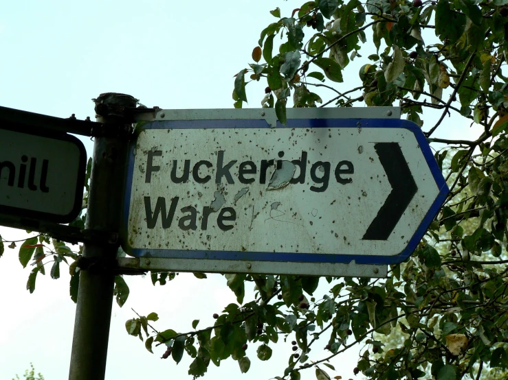 street sign indicating the way to the inge wave
