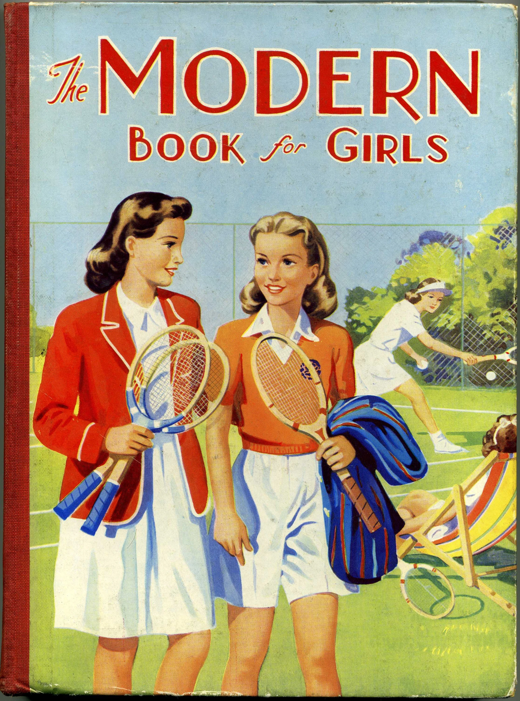 the modern book of girls with their tennis racquets