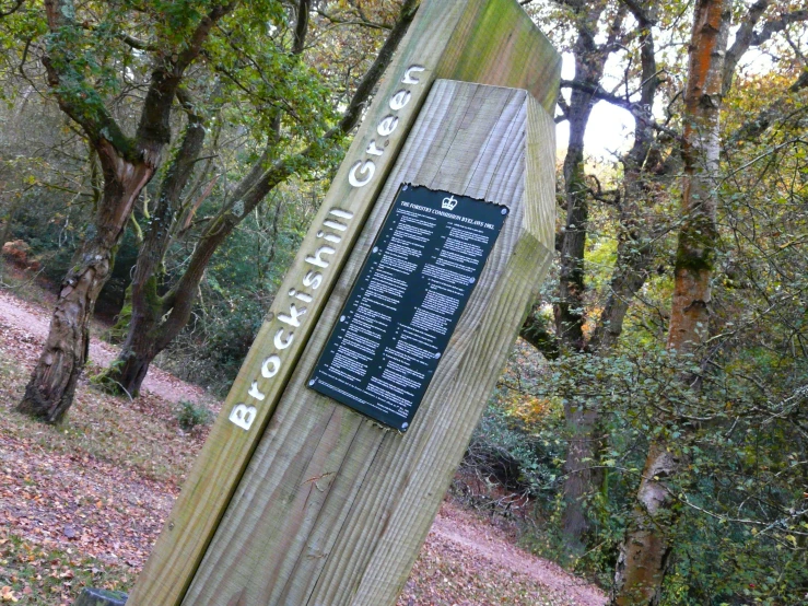 a wooden sign that says the wildlife park