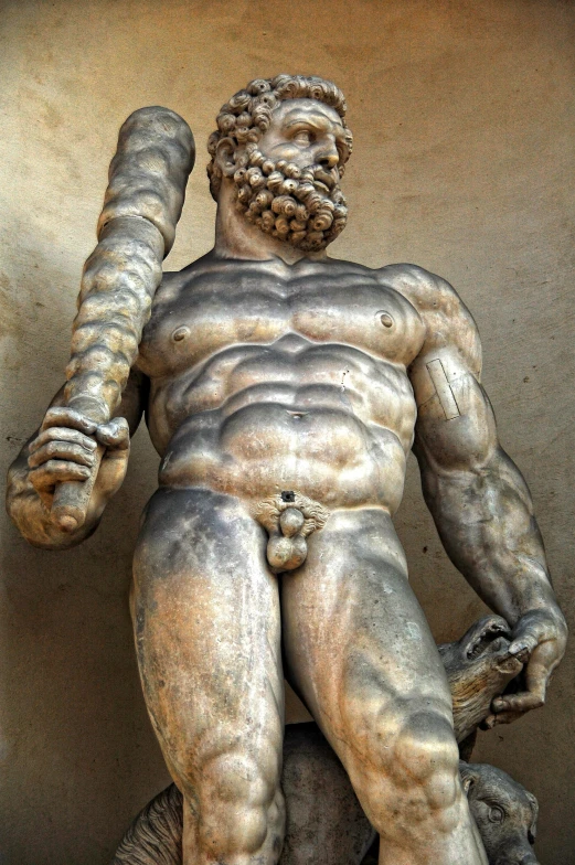 a statue of a man with a baseball bat