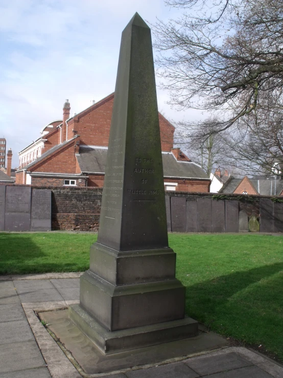 the memorial is on the side of the street