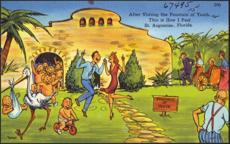 a cartoon is showing a man in the foreground