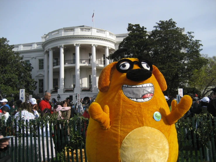 a giant stuffed animal that looks like the big monster from monsters