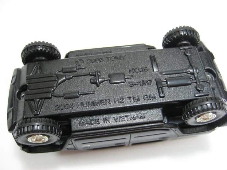 a closeup view of a toy car