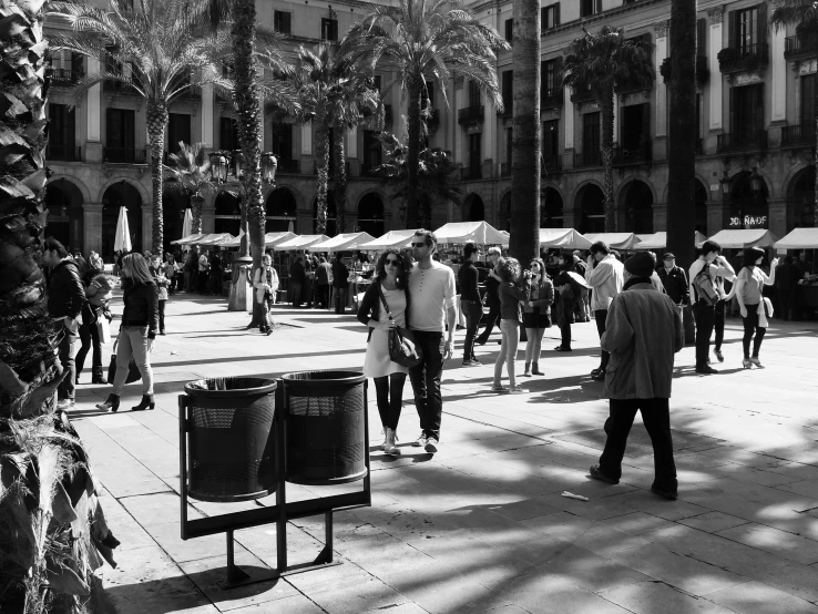 people on the street are walking in the street