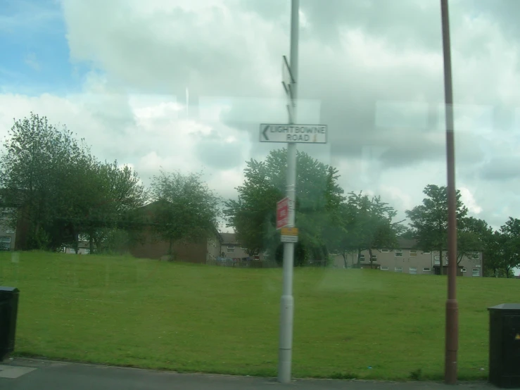 the street sign is clearly visible in this po