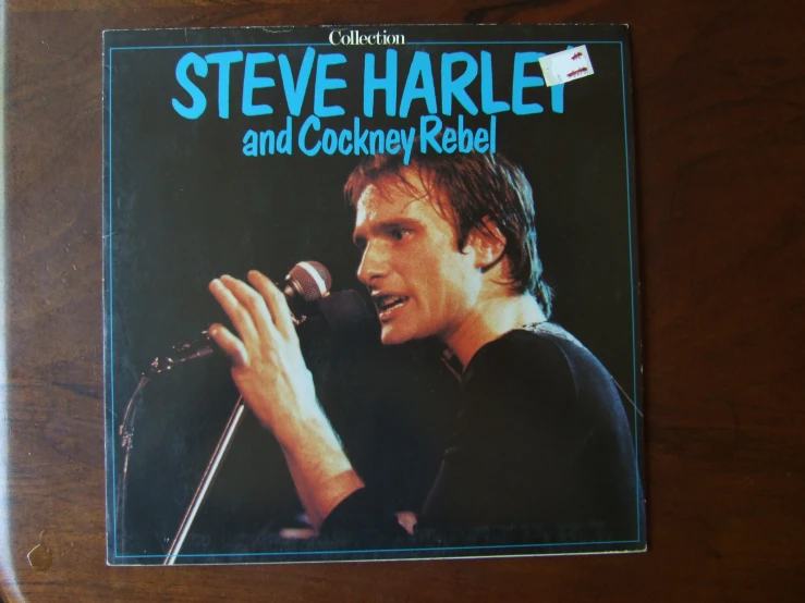 the record contains an image of steve harkle and his album