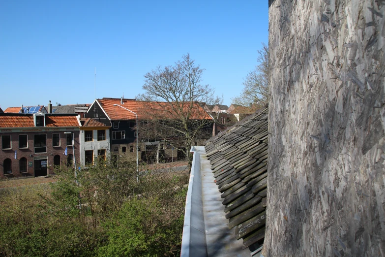 the view of a residential estate from a high building