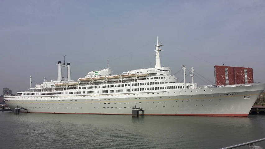 a large boat in a body of water