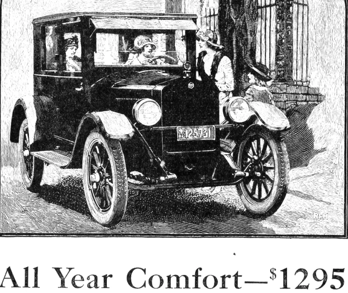 a drawing of an old fashioned car with a child inside